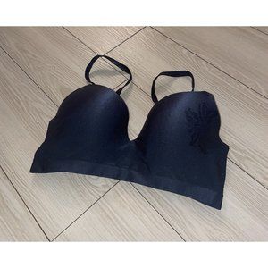 Soma Allura Fab Bra Lightly Lined Underwire Seamless Floral Womens 36D Black